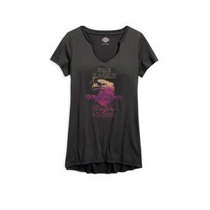 Harley-Davidson® Tee-Bl, Eagle Soars Alone
